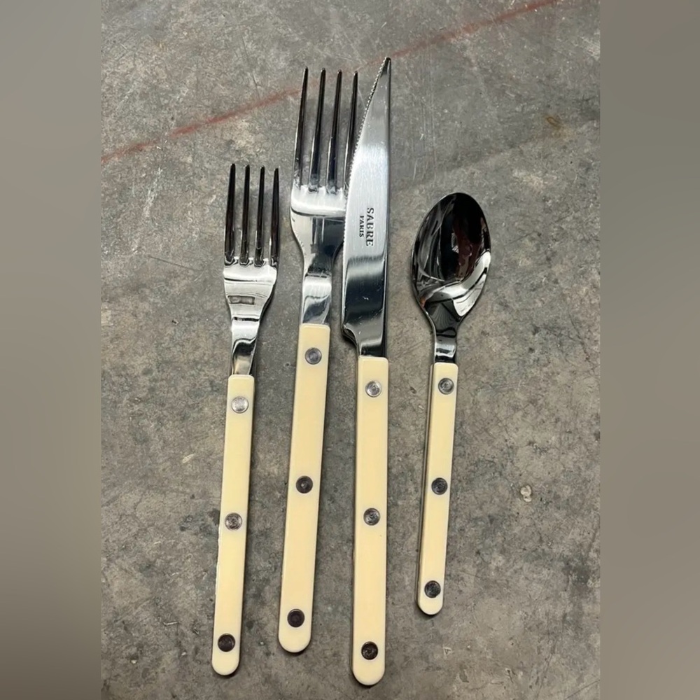 Sabre Bistrot ivory silverware, service for 5